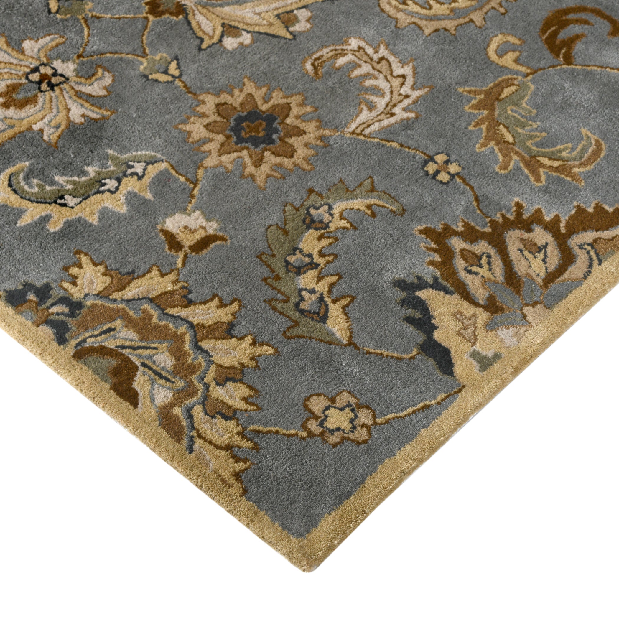 Luxury Handcrafted Floral Area Rug - 4x6, Premium 100% New Zealand Wool, Anti-Skid & Anti Slip  Carpet , Ideal for Bedroom, Living Room, and Dining Room, Kids Room, Office  | Saraswati Global Rug