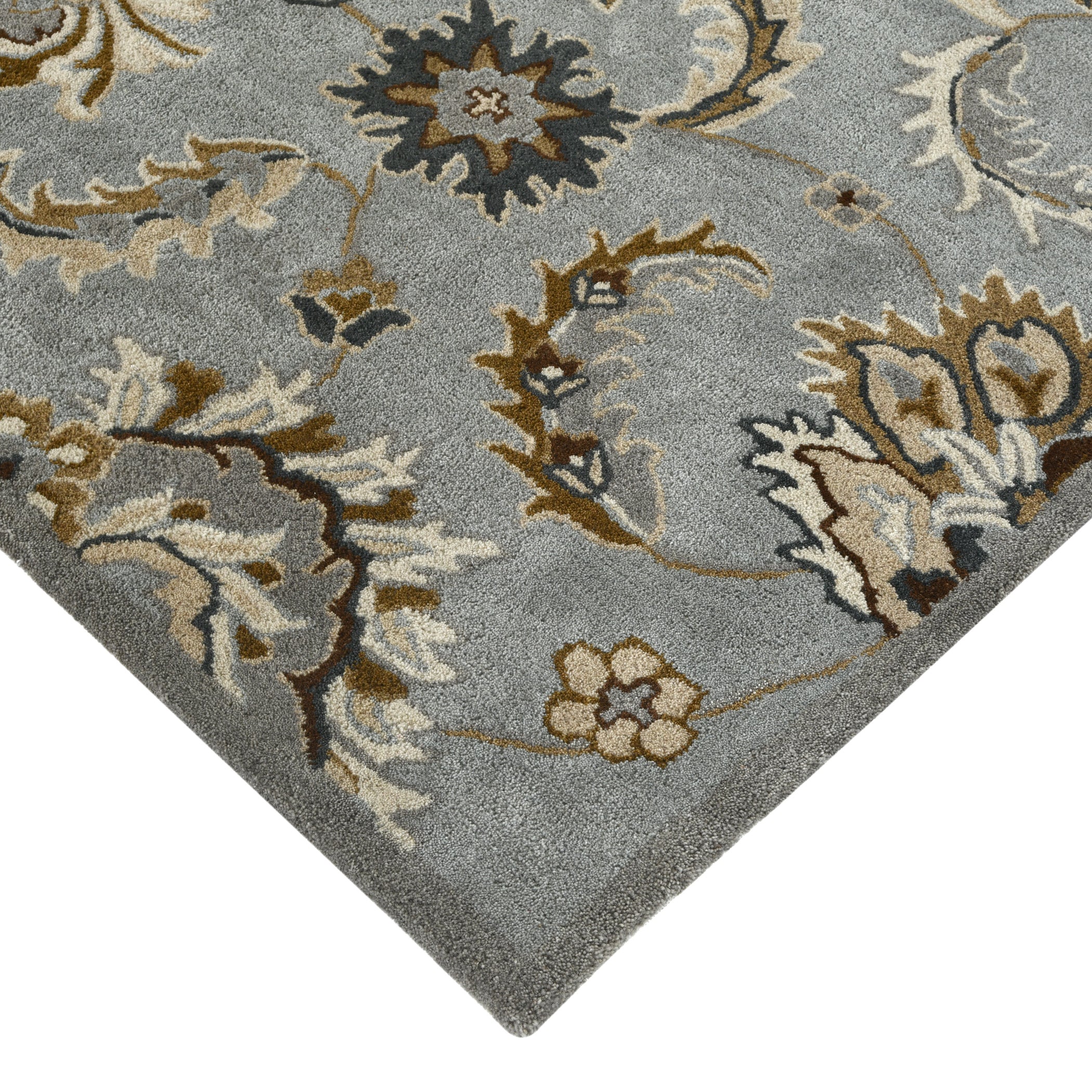 Luxury Handcrafted Floral Area Rug - 4x6, Premium  Wool, Anti-Skid & Anti Slip Cotton Backing Carpet , Ideal for Bedroom, Living Room, and Dining Room, Kids Room, Office  | Saraswati Global Rug