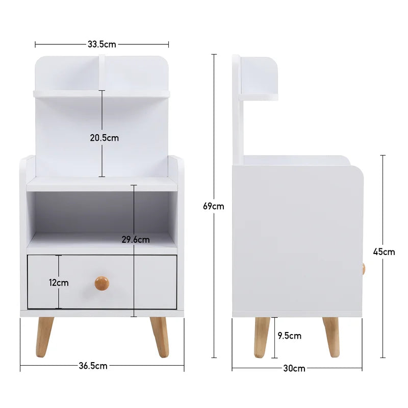 Ashley 1 Drawer Bedside Table