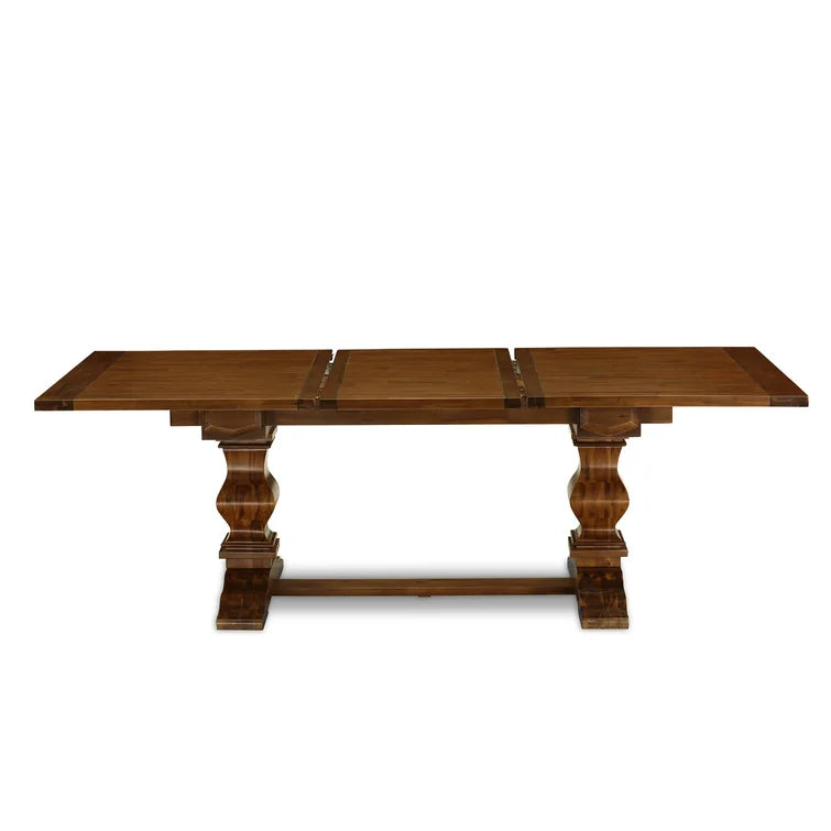 Removable Leaf Solid Wood Dining Set