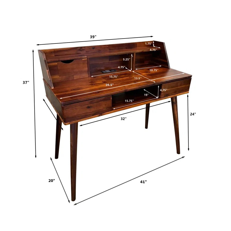 solid Wood Writing Desk