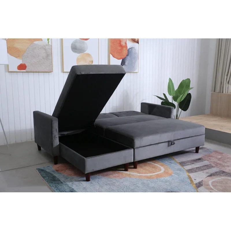 Campos 2 - Piece Upholstered Reclining Corner Sofa - Ouch Cart 