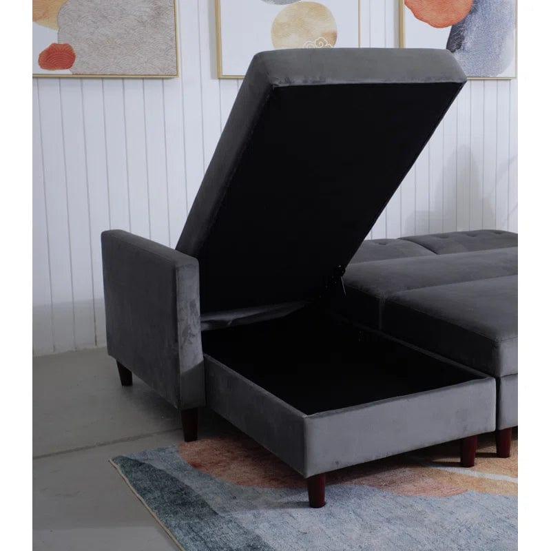 Campos 2 - Piece Upholstered Reclining Corner Sofa - Ouch Cart 