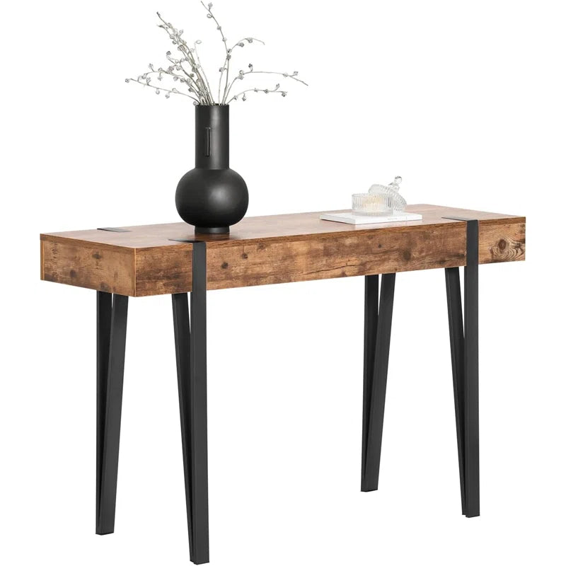 Mael Rustic Console Table: Timeless Elegance and Practical Storage