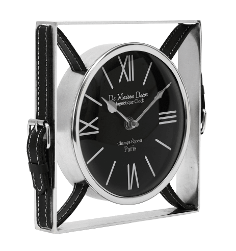 Timeless Straps Silver Table Clock - Ouch Cart 