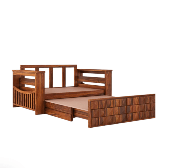 2 SEATER SOFA CUM BED SHEESHAM WOOD