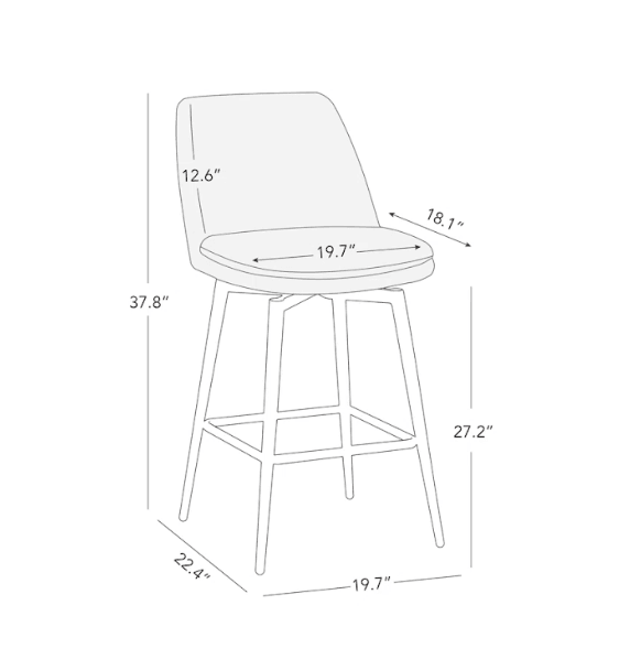 MCCAIN BAR STOOL - Ouch Cart 