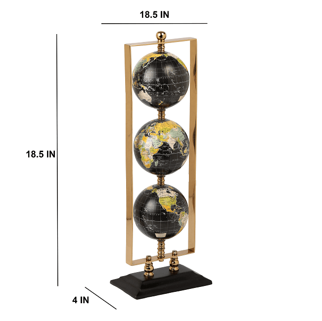 Vertical Triple Golden Globe stand - Ouch Cart 