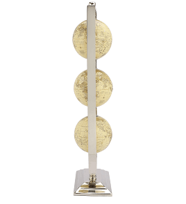 Vertical Triple Cream Globe Stand - Ouch Cart 