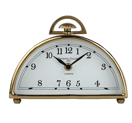 Luna Desk Clock in Gold - Ouch Cart 