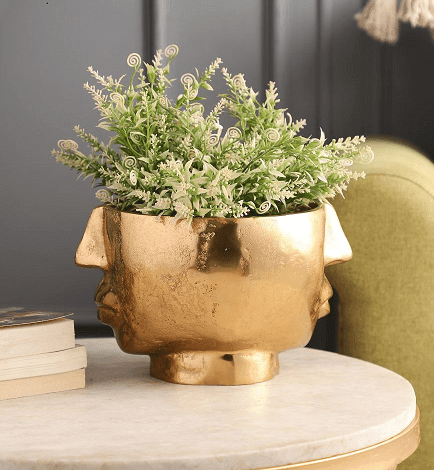 Two Face Vase Gold - Ouch Cart 