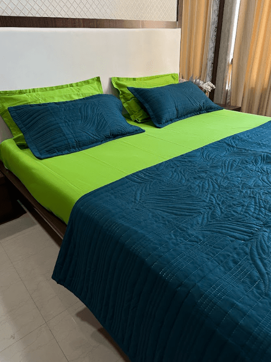 Teal Bedspread set - Ouch Cart 