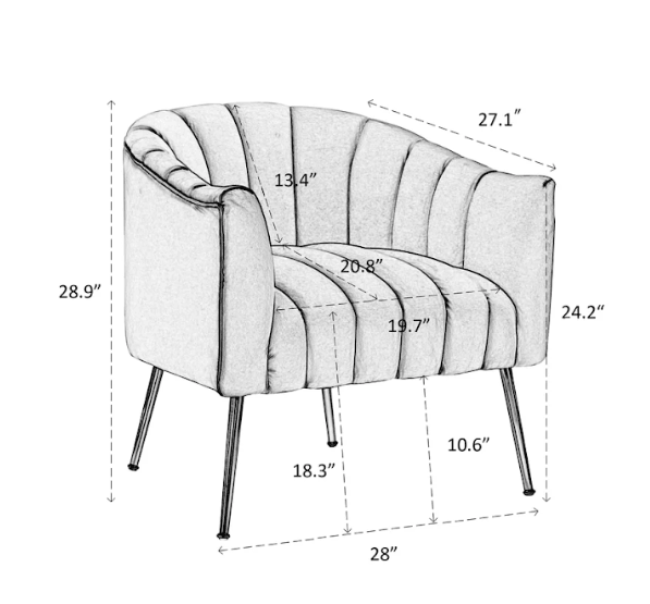 JELLA ACCENT CHAIR - Ouch Cart 