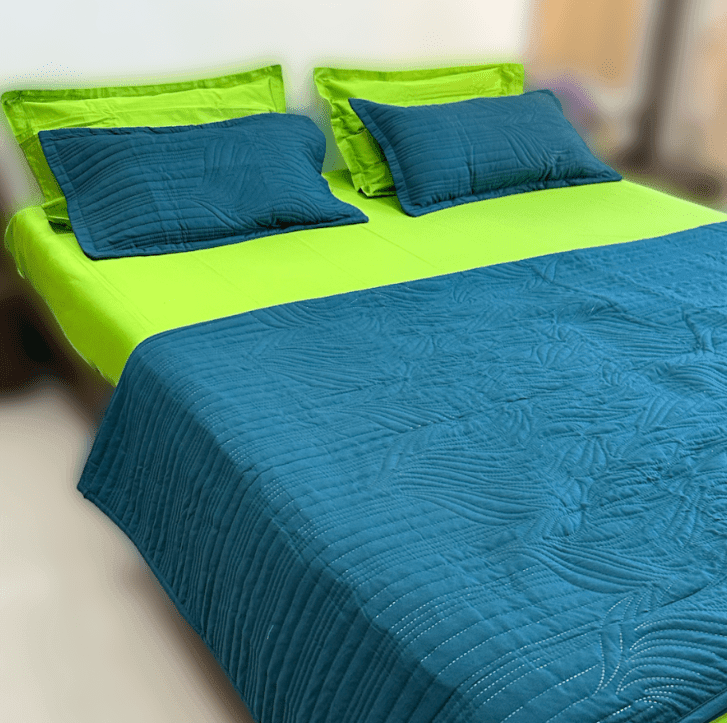 Teal Bedspread set - Ouch Cart 