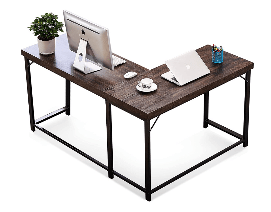 Modern Reversible L Shaped Computer Desk - Ouch Cart 