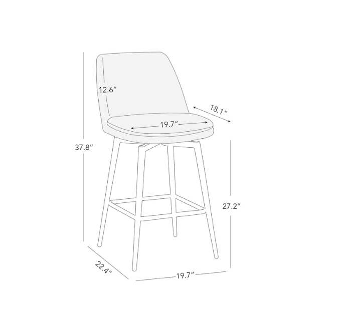 MCCAIN BAR STOOL - Ouch Cart 