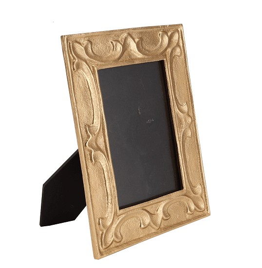 Leaf Pattern Photo Frame Gold Large Size