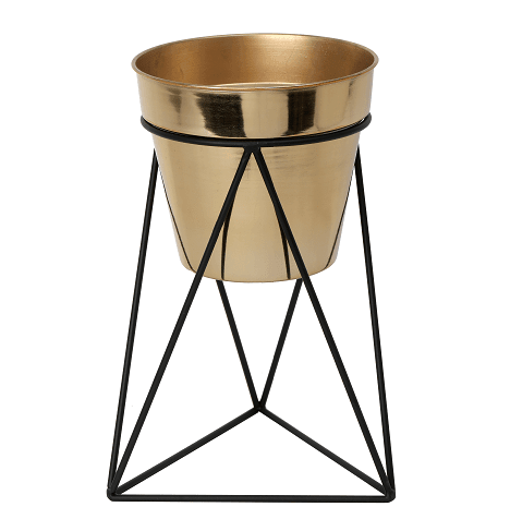 Triad Pot Stand in Gold & Black - Ouch Cart 