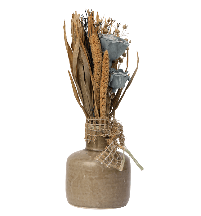 Lea Dried Ocean Blue Small Vase - Ouch Cart 