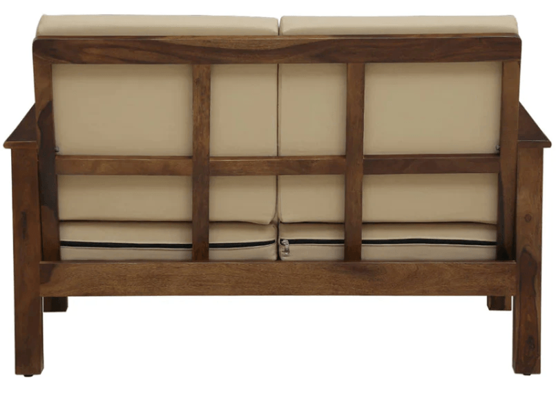 Sheesham Wood 2 Seater Sofa In Provincial Teak Finish - Ouch Cart 