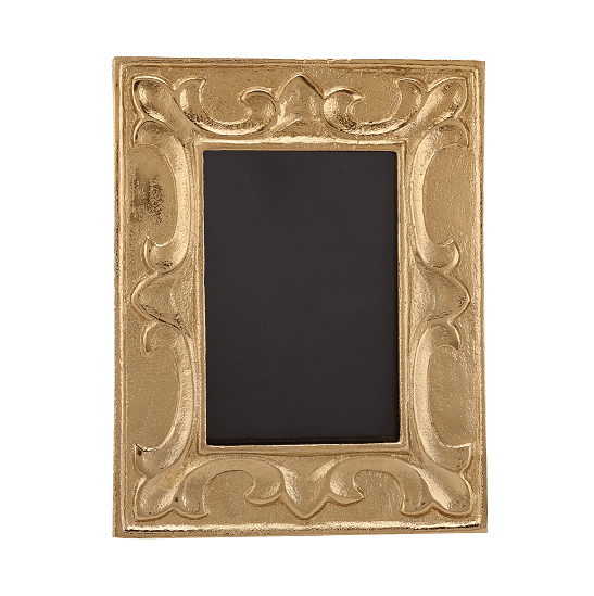 Leaf Pattern Photo Frame Gold Small Size - Ouch Cart 