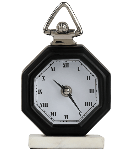 Black Victoria Table Clock - Ouch Cart 