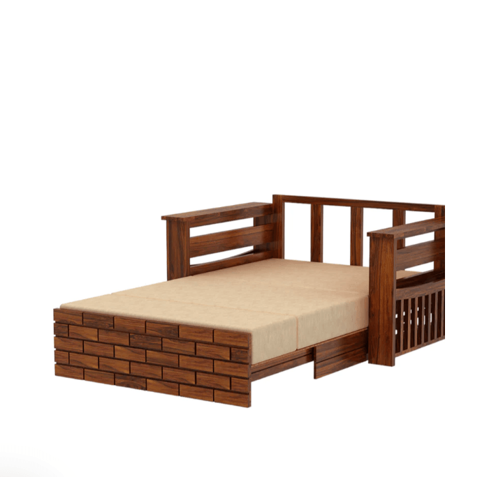 SEATER SOFA CUM BED SHEESHAM WOOD - Ouch Cart 