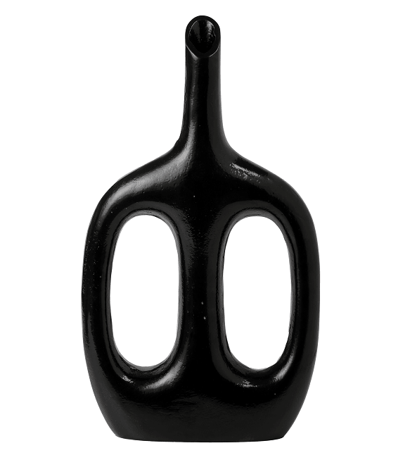 Otilia Glossy Black Vase - Ouch Cart 