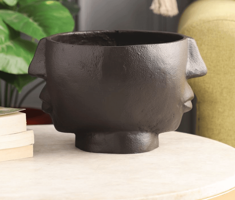 Two Face Vase Black - Ouch Cart 
