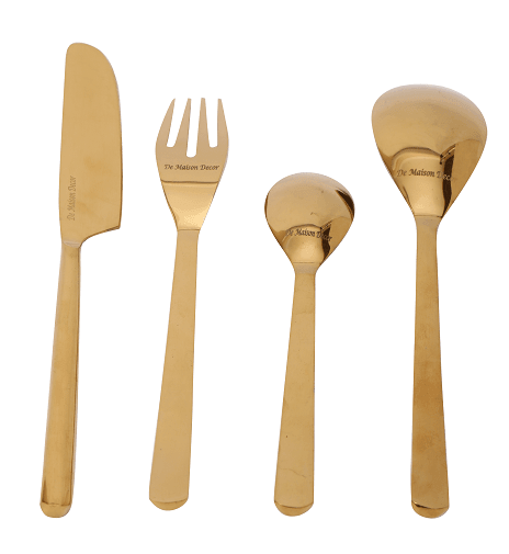 Ava Luxe Gold Cutlery Set - Ouch Cart 