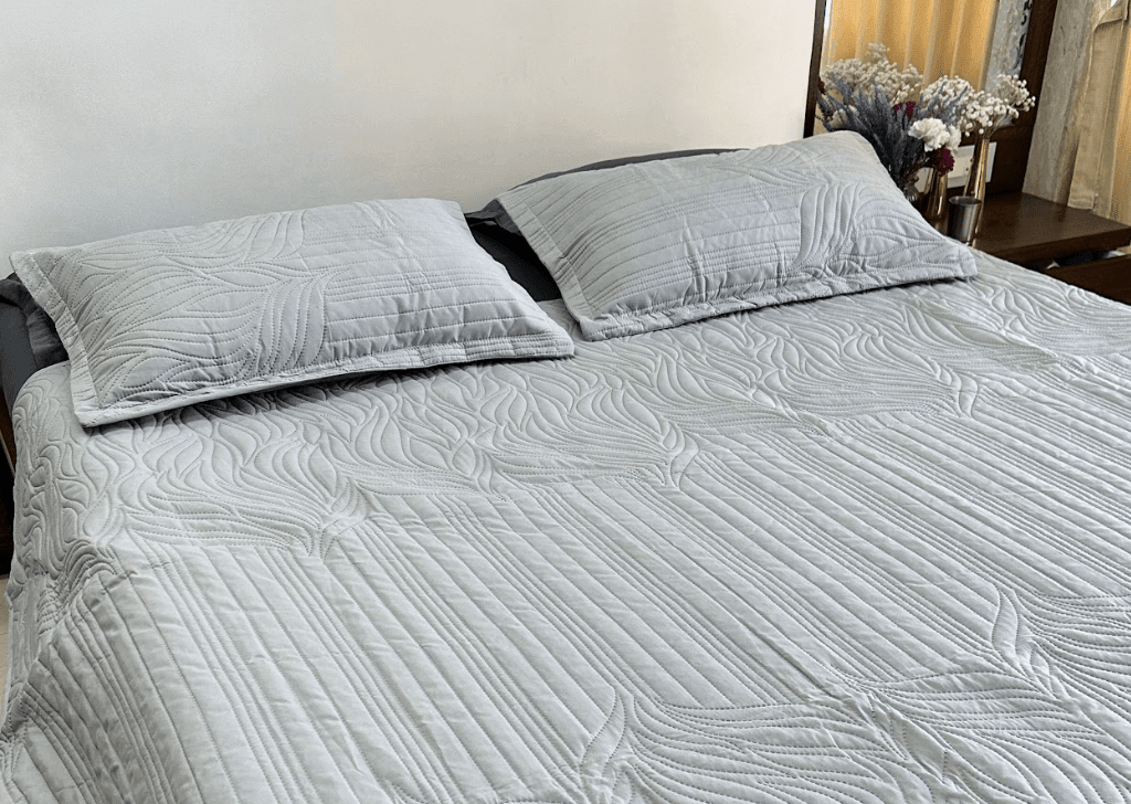 Grey Bedspread set - Ouch Cart 