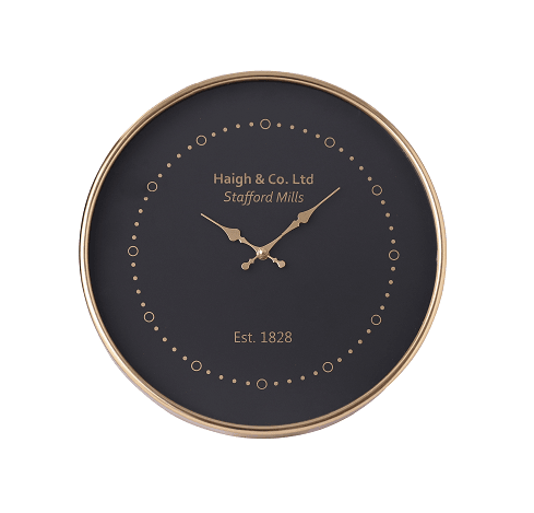 Eclipse Shine Gold wall clock - Ouch Cart 