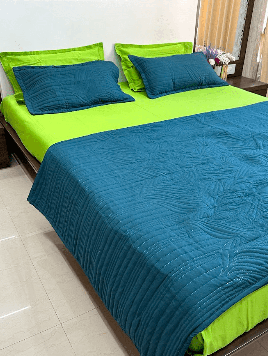 Teal Bedspread set - Ouch Cart 