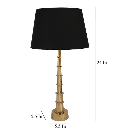 Tower Lamp in Gold Finish - Ouch Cart 