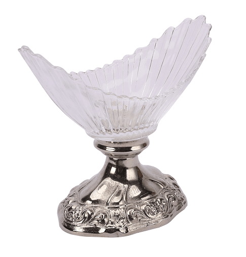 The "Crescent Artistocrat's Glass" Bowl (silver) - Ouch Cart 