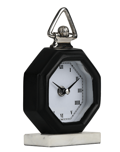 Black Victoria Table Clock - Ouch Cart 