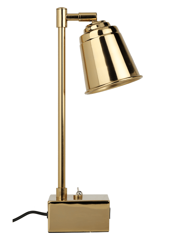 Matt Gold Steel Adjustable Study Lamp - Ouch Cart 