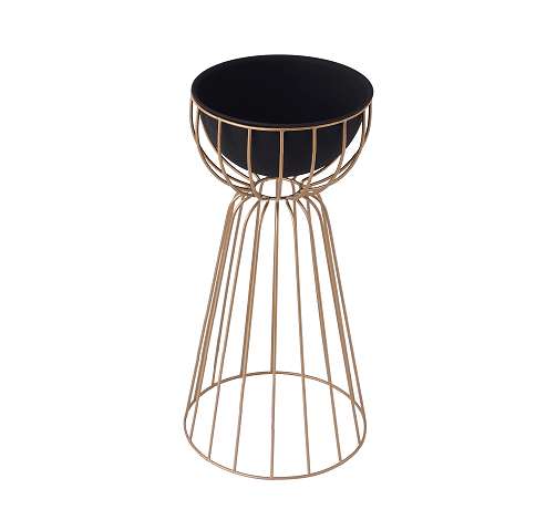 Twin Large Bloom Black floor planters - Ouch Cart 