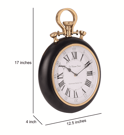 Sullivan - the Gold and Black wall clock - Ouch Cart 