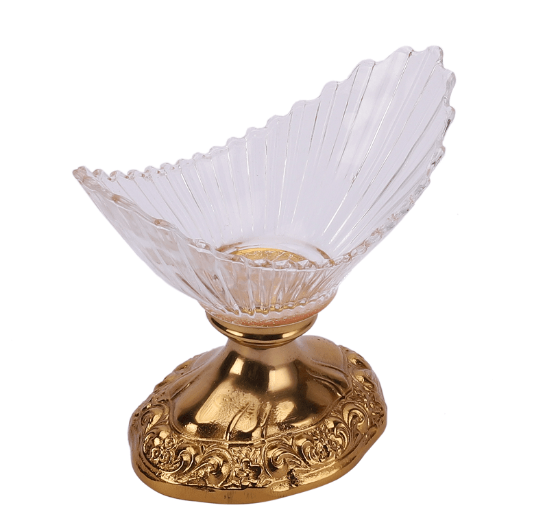 The "Crescent Artistocrat's Glass" Bowl (Gold) - Ouch Cart 