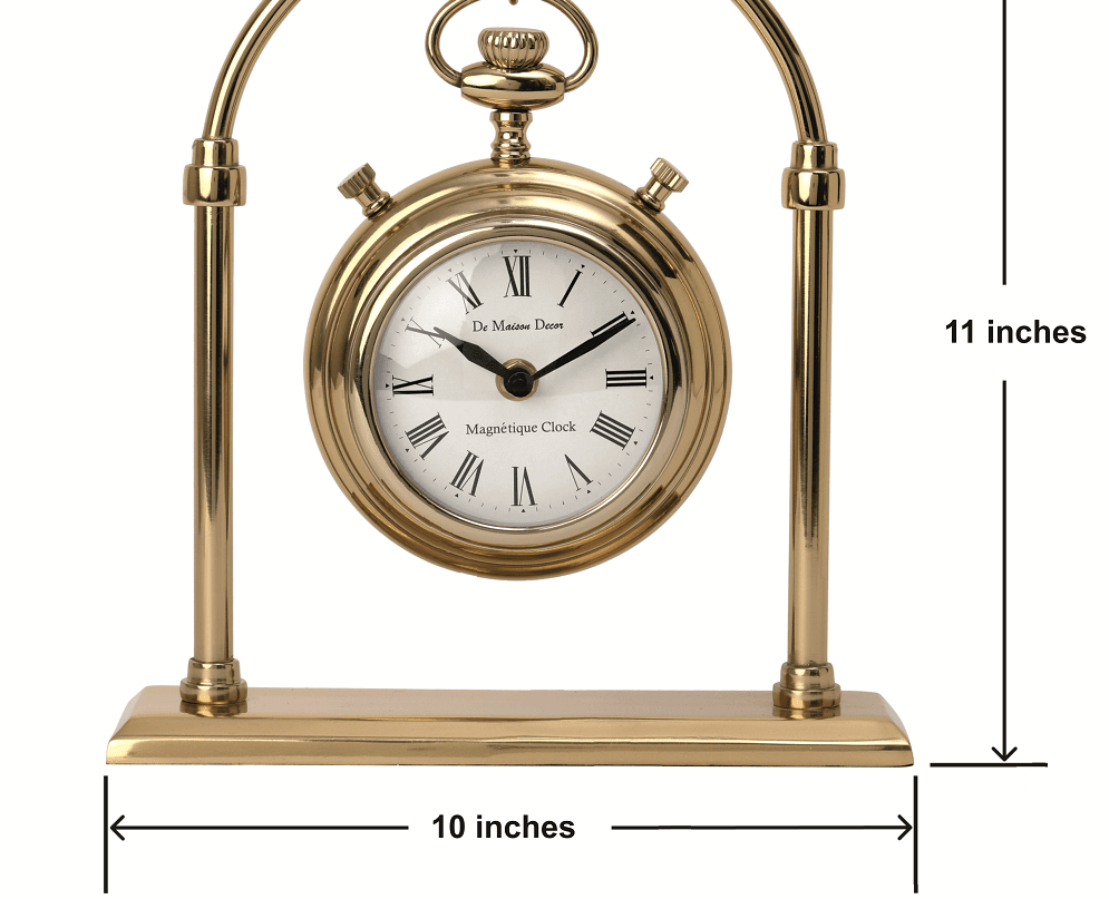 Archway Timepiece Gold Table Clock - Ouch Cart 