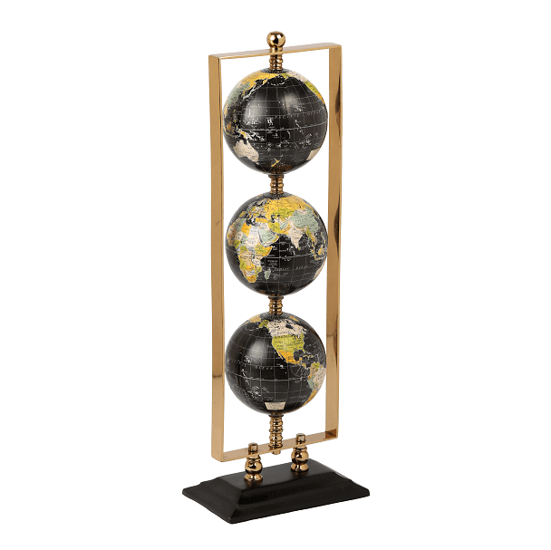 Vertical Triple Golden Globe stand - Ouch Cart 