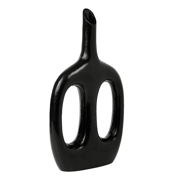 Otilia Glossy Black Vase - Ouch Cart 