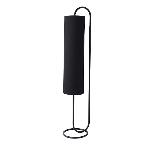 Graceful Full Black  Curve Floor Lamp