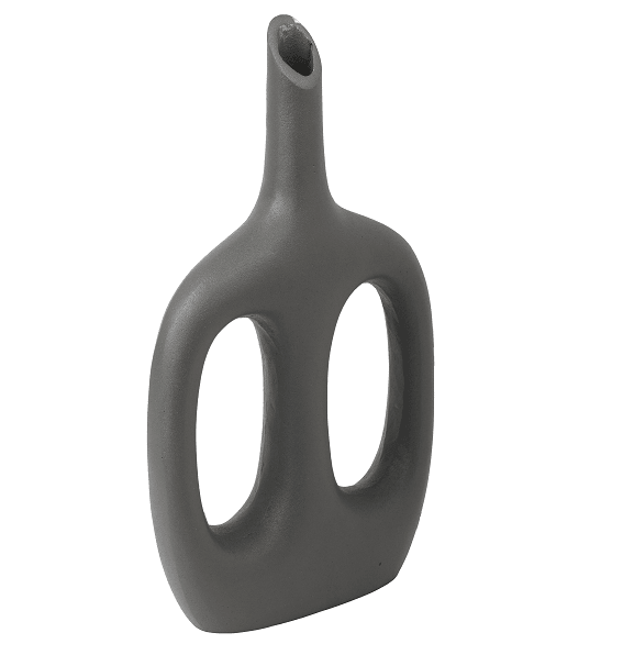 Otilia Grey Textured Vase - Ouch Cart 