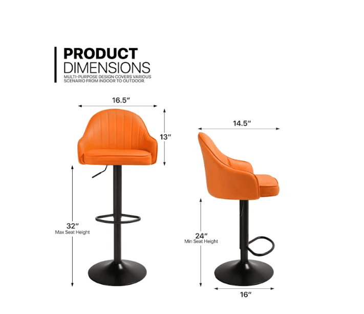 FRESSIA SWIEL BAR STOOL - Ouch Cart 