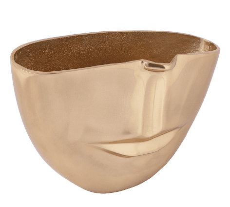 The Amused Gold Face Vase - Ouch Cart 