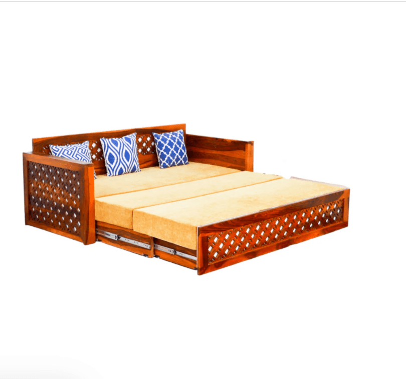 SOFA CUM BED SHEESHAM WOOD - Ouch Cart 