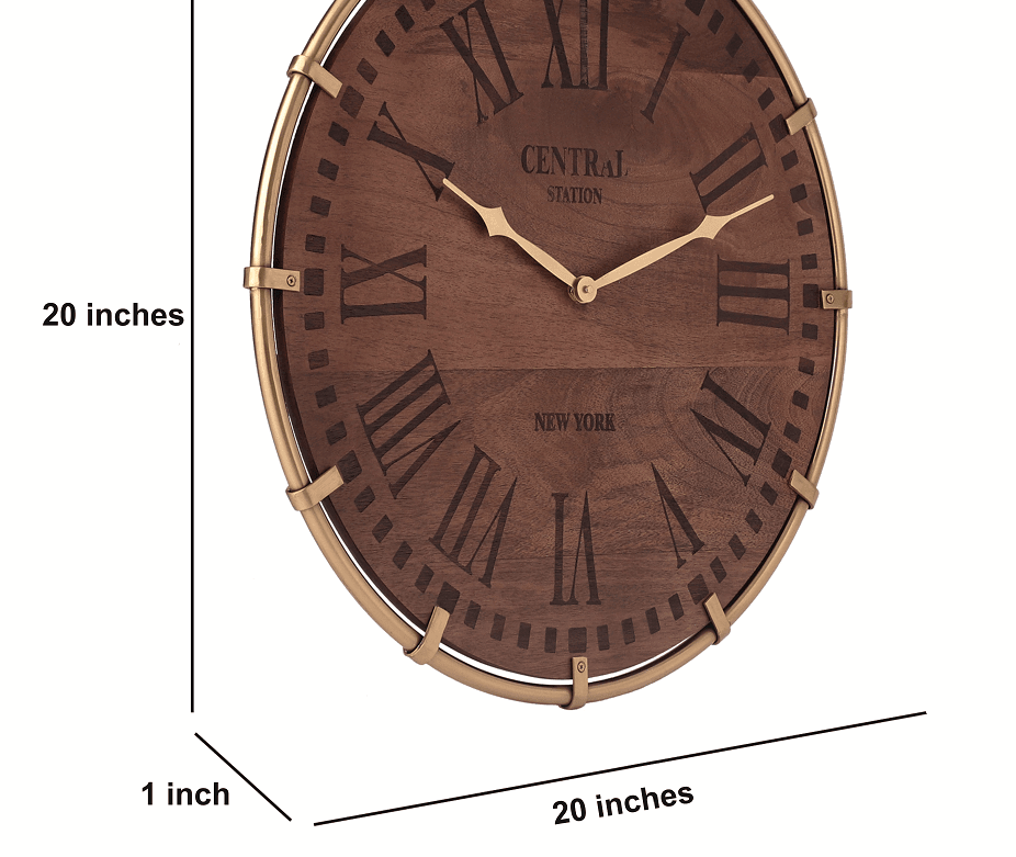 Timberland Gold Wall Clock - Ouch Cart 