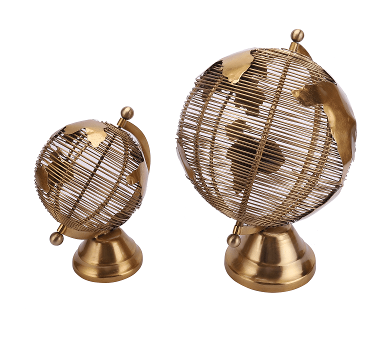 Solidarity Large gold Globes. - Ouch Cart 